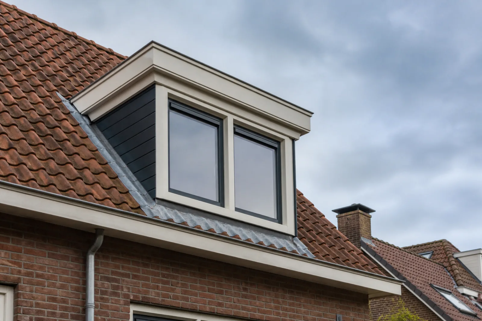 Nieuwe dakkapel in een Nederlands pannendak als voorbeeld van een vergunningcheck